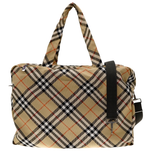 Burberry Classics Weekender Duffle Bag Large Check Canvas New - Picture 4 of 10